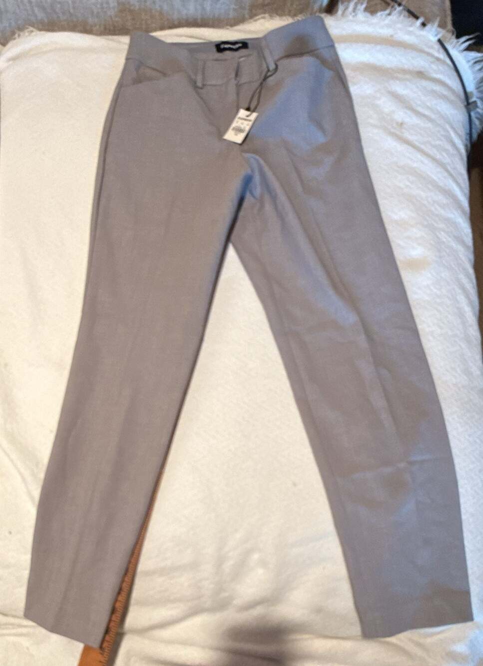 Express Gray Tailored Ankle Pants
